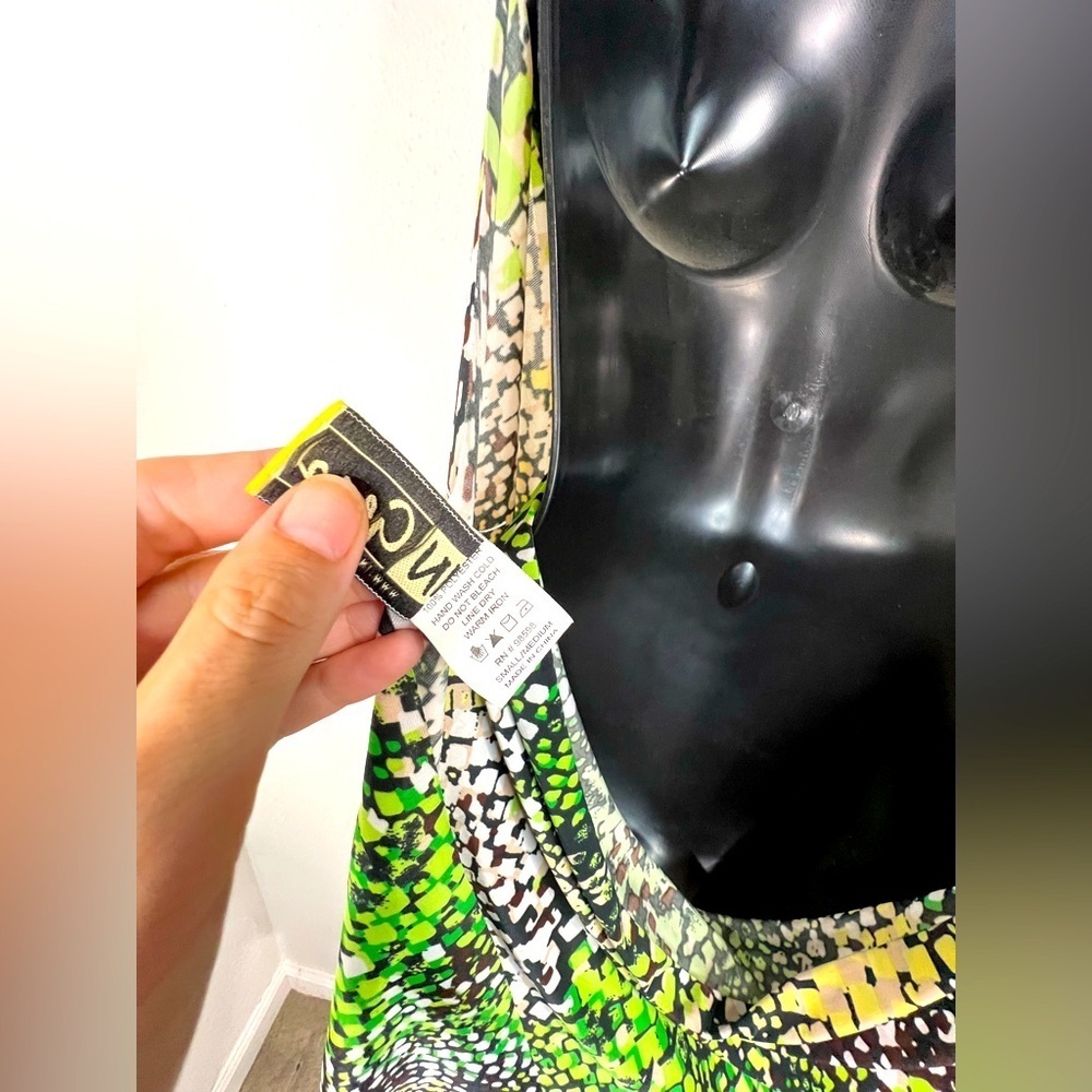 Snake Print Backless Mini Dress by In Gear OSFM 30.5” Length - Picture 6 of 6